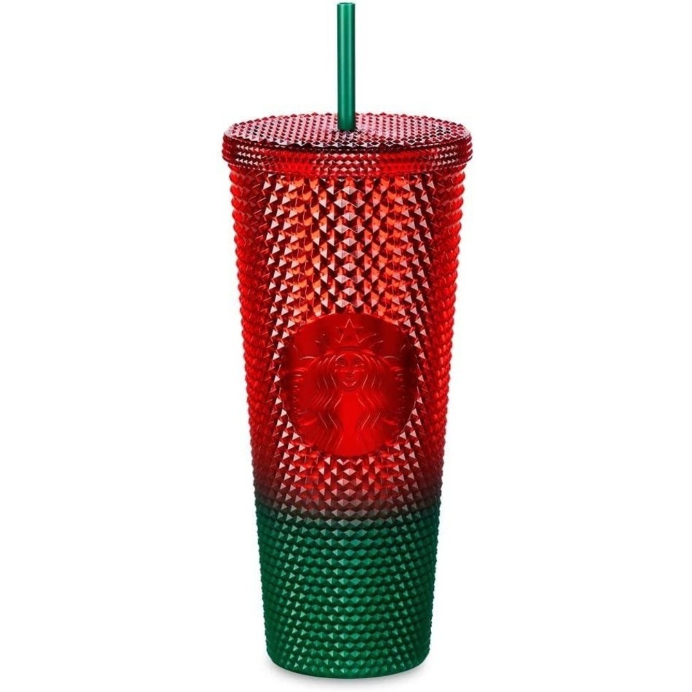 Walt Disney World Starbucks Christmas Mickey Studded 24oz Tumbler Holiday - Picture 2 of 2
